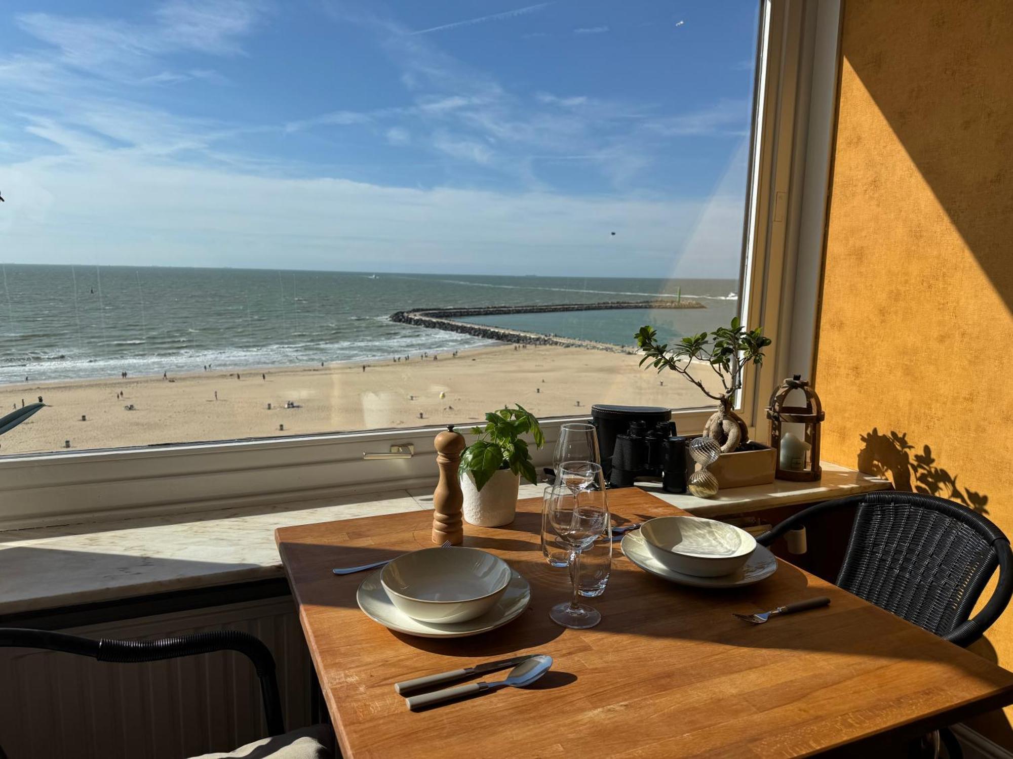 Ruime Frontaal Zeezicht Aaa Locatie Oostende